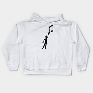 Hooked at music Kids Hoodie